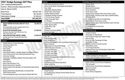 2021 Dodge Durango SXT Plus