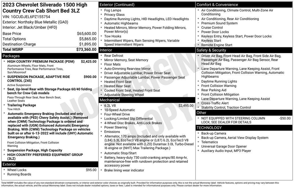 2023 Chevrolet Silverado 1500 High Country