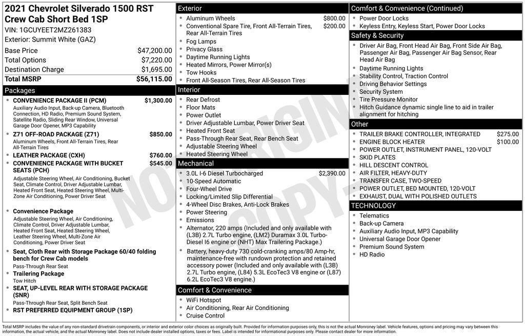 2021 Chevrolet Silverado 1500 RST