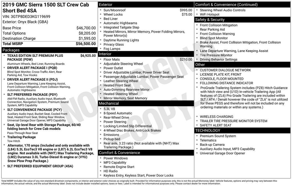 2019 GMC Sierra 1500 SLT