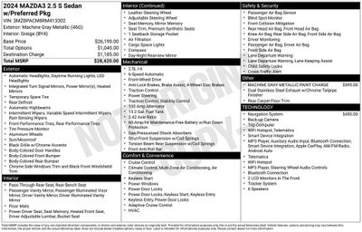 2024 Mazda Mazda3 2.5 S Preferred Package