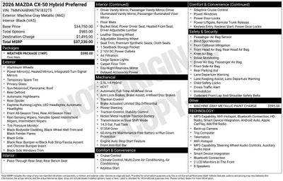 2026 Mazda Mazda CX-50 Hybrid Preferred AWD