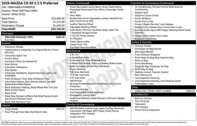 2026 Mazda Mazda CX-50 2.5 S Preferred AWD