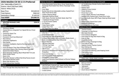 2026 Mazda Mazda CX-50 2.5 S Preferred AWD