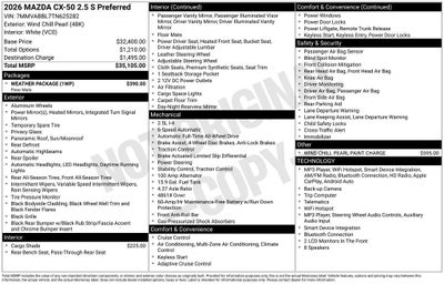2026 Mazda Mazda CX-50 2.5 S Preferred AWD