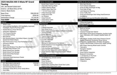 2025 Mazda Mazda MX-5 Miata RF Grand Touring