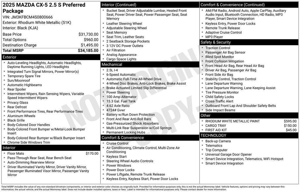 2025 Mazda Mazda CX-5 2.5 S Preferred AWD