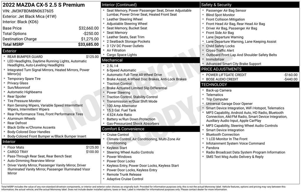 2022 Mazda Mazda CX-5 2.5 S Premium Package