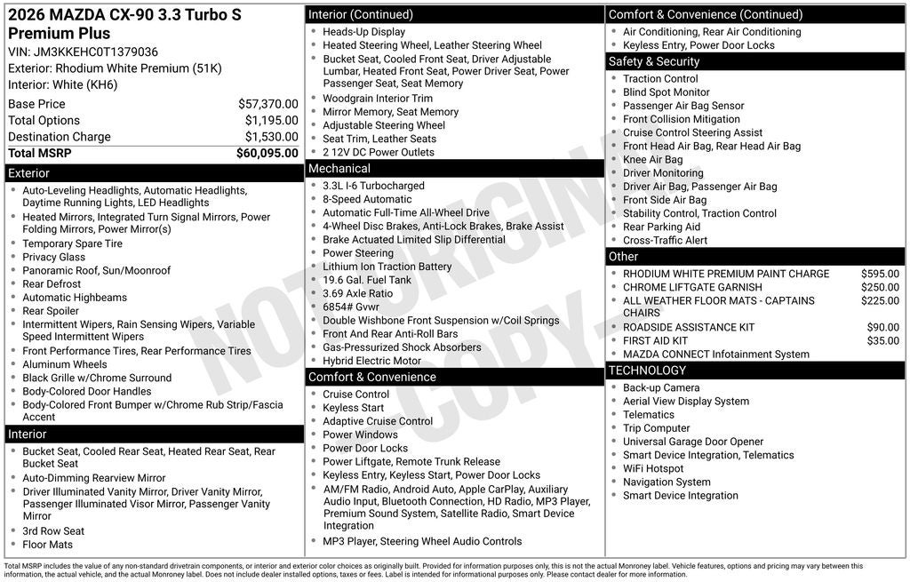 2026 Mazda Mazda CX-90 3.3 Turbo S Premium Plus AWD