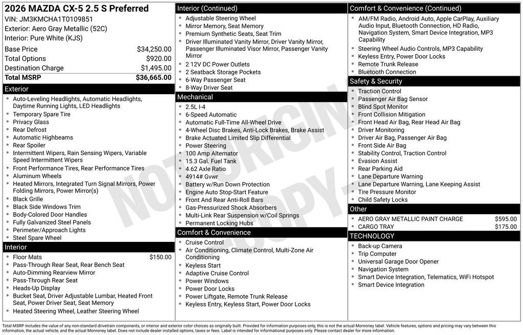 2026 Mazda Mazda CX-5 2.5 S Preferred AWD
