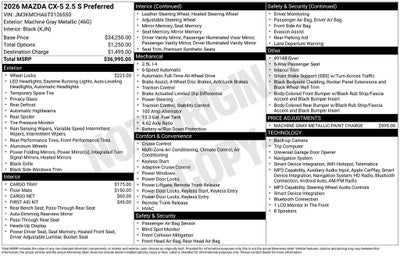 2026 Mazda Mazda CX-5 2.5 S Preferred AWD