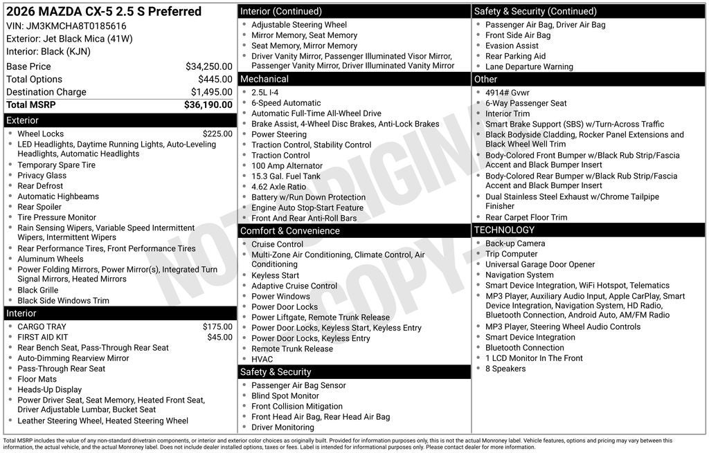 2026 Mazda Mazda CX-5 2.5 S Preferred AWD