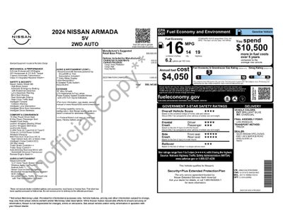 2024 Nissan Armada SV