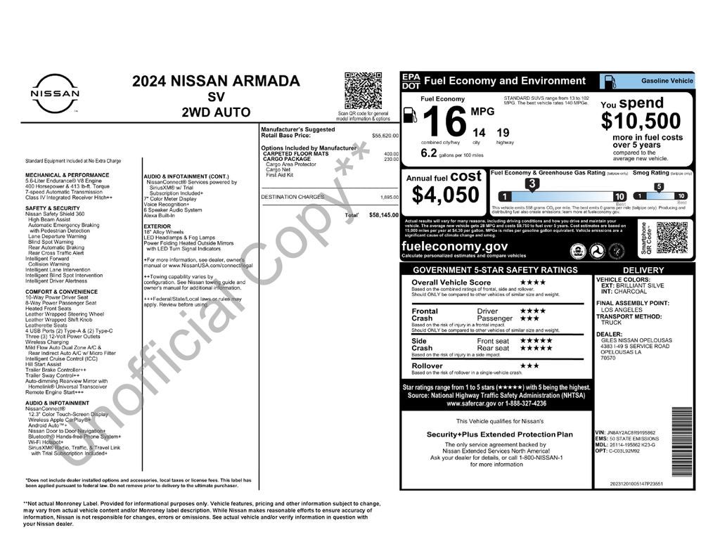 2024 Nissan Armada SV