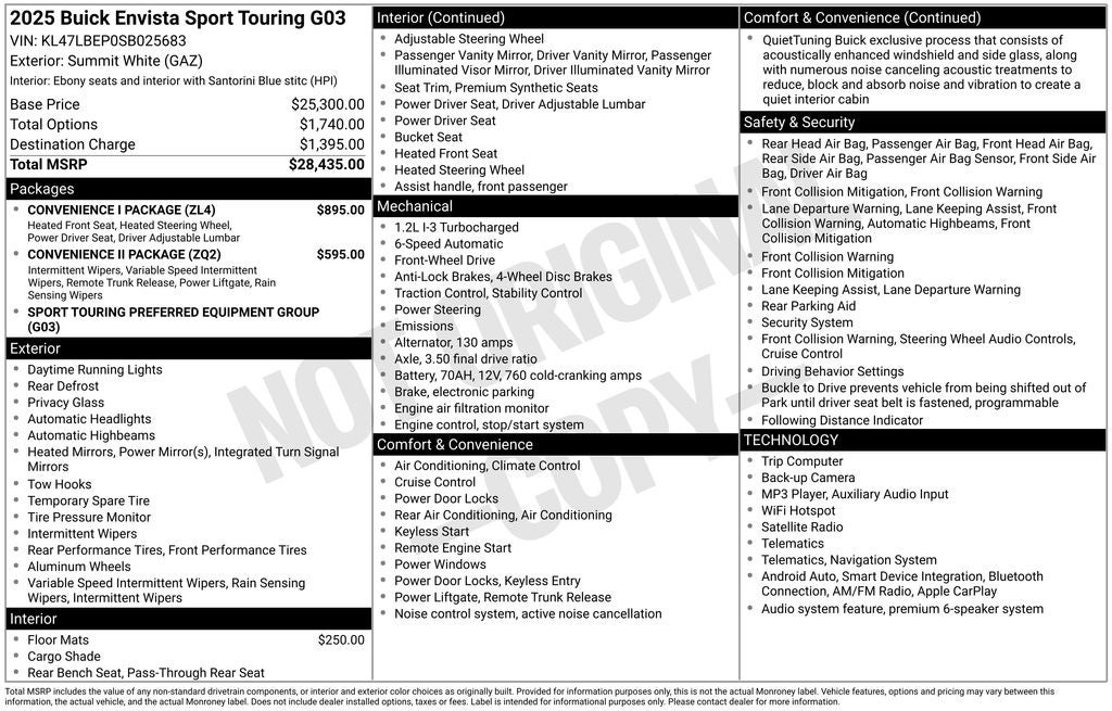 2025 Buick Envista Sport Touring