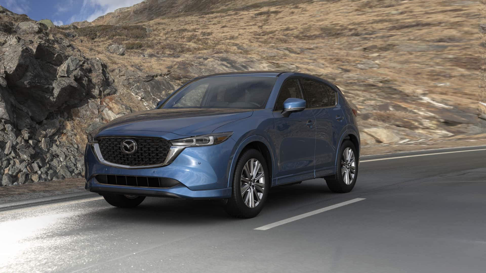 2023 Mazda CX-5 2.5 Turbo Signature Eternal Blue Mica | Acadiana Mazda in Lafayette LA
