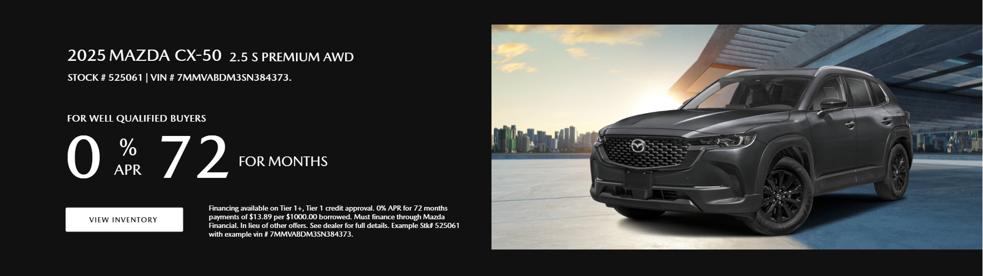 2025 Mazda CX-50 Premium APR Offer