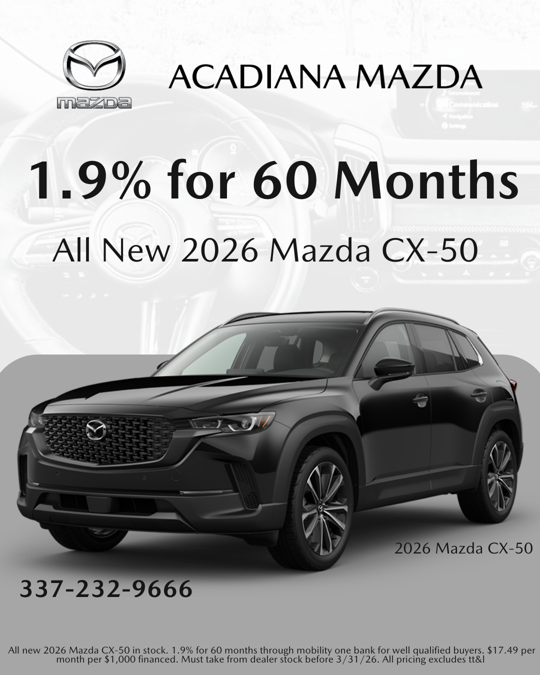 All New 2026 Mazda CX-50