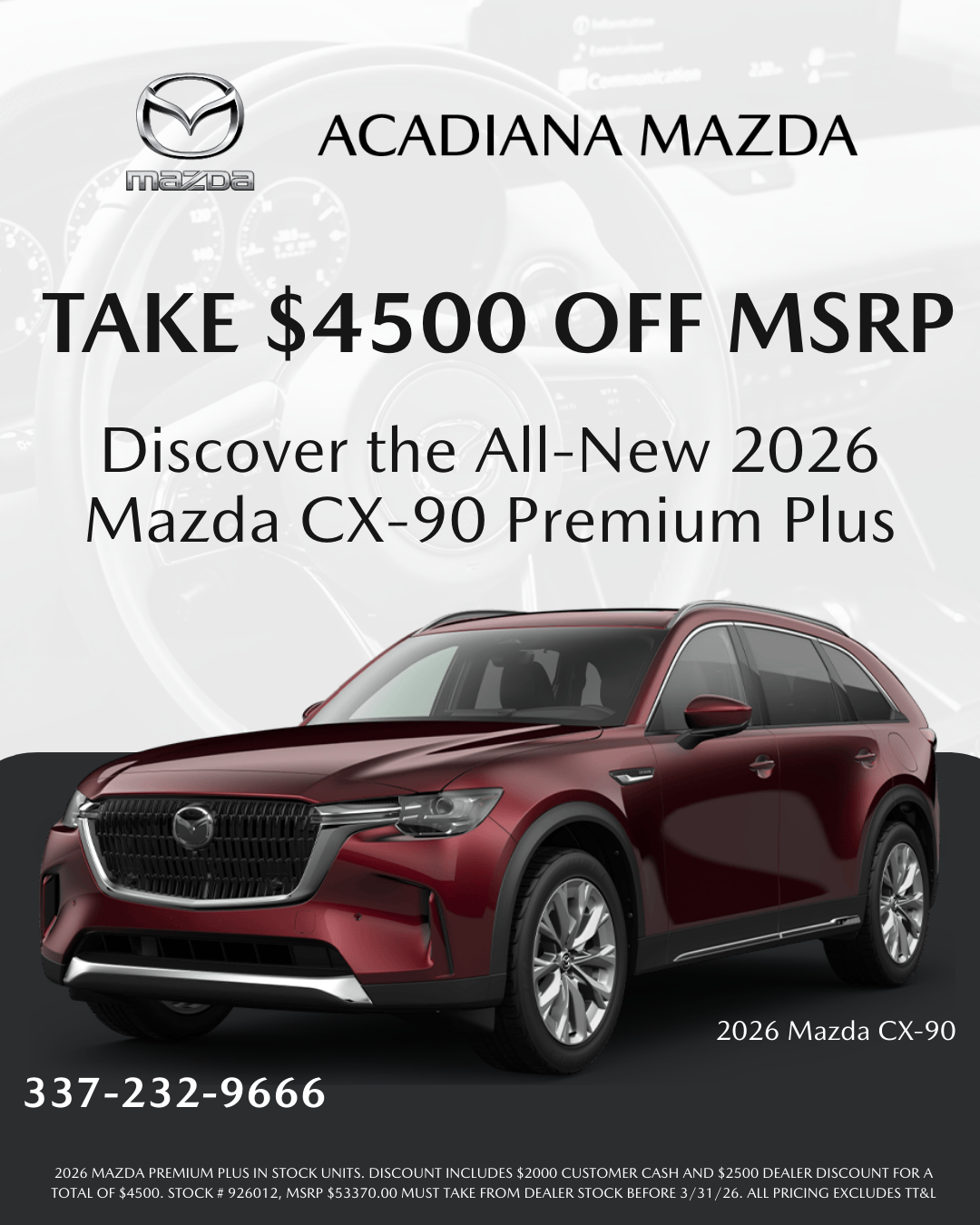 All-New 2026 Mazda CX-90 Premium Plus