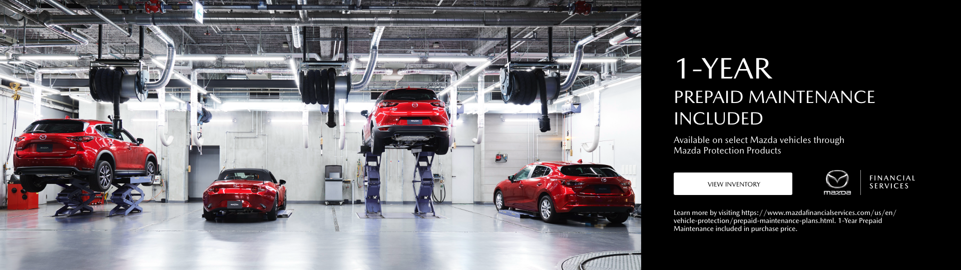 1-year prepaid maintenance included!